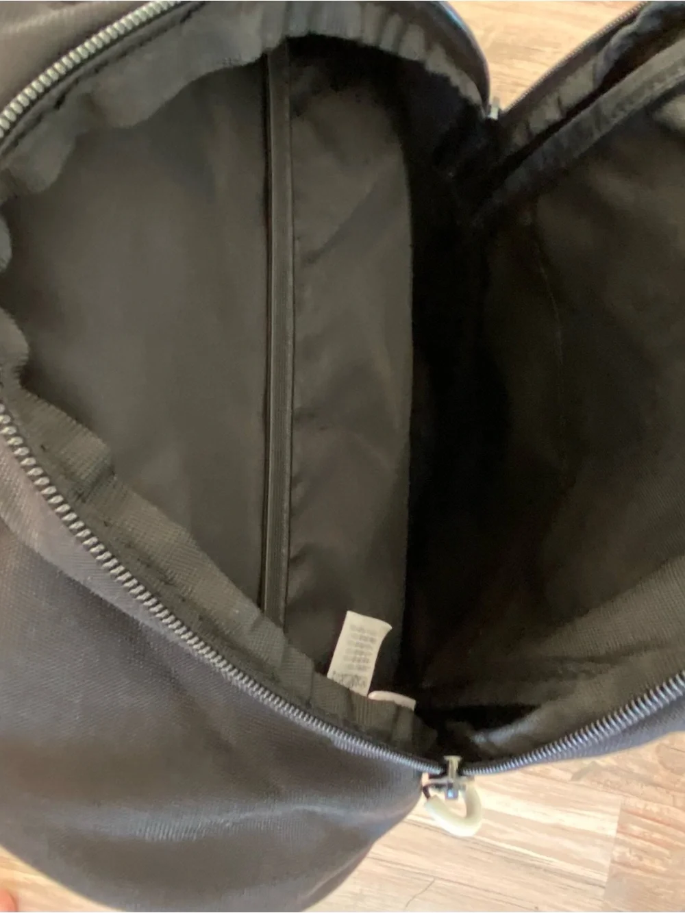 Jordan Black Backpack with White Jumpman Accent/some wear in front
